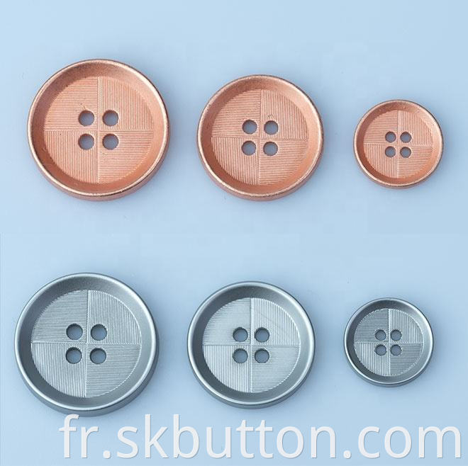 aluminum buttons